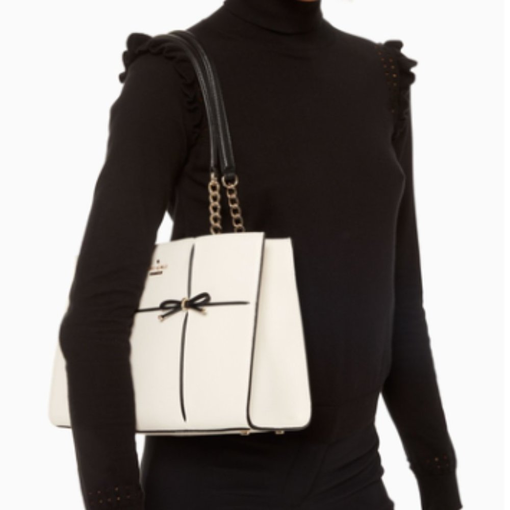 Kate Spade - Black and White Shoulder Bag - New Without Tags - Includes Booklet
